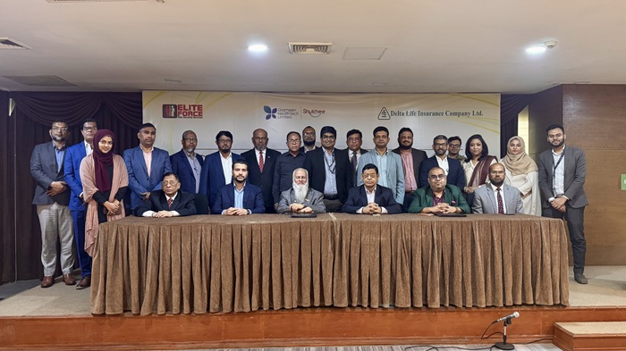 সুখী ও ডেল্টা লাইফ ইন্স্যুরেন্স এবং এলিট ফোর্সের মধ্যে কৌশলগত অংশীদারিত্ব চুক্তি স্বাক্ষরিত